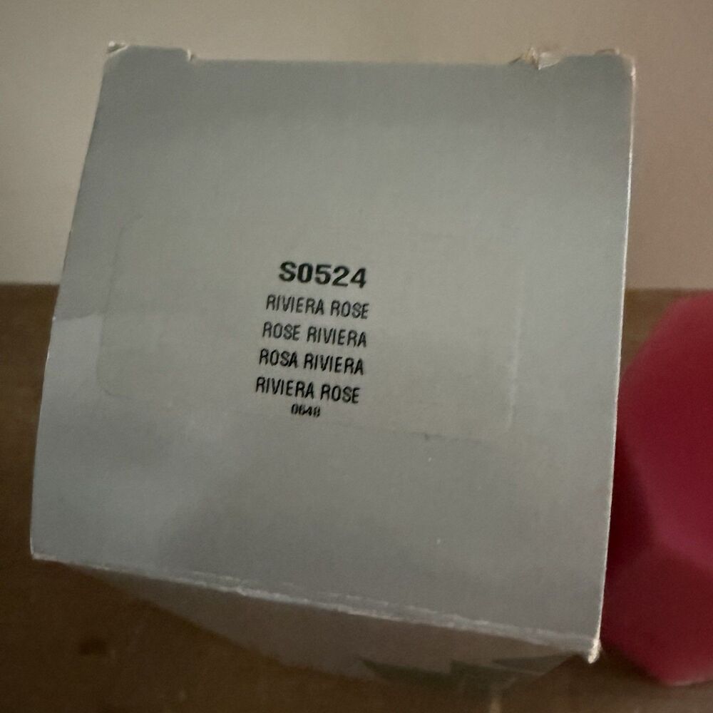 Retired Partylite Pillar Candle Riviera Rose S0525 3”x5” In Box - Picture 4 of 4